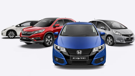 gamme Honda - Honda Jazz, Civic, CR-V