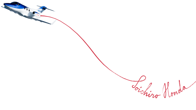 Illustration d'un HondaJet.