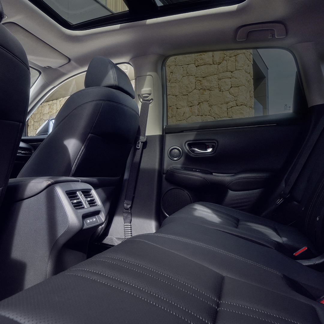 Siège arrière avec points ISOFIX visibles