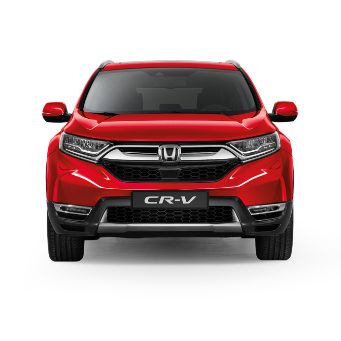 Vue de face du Honda CR-V.