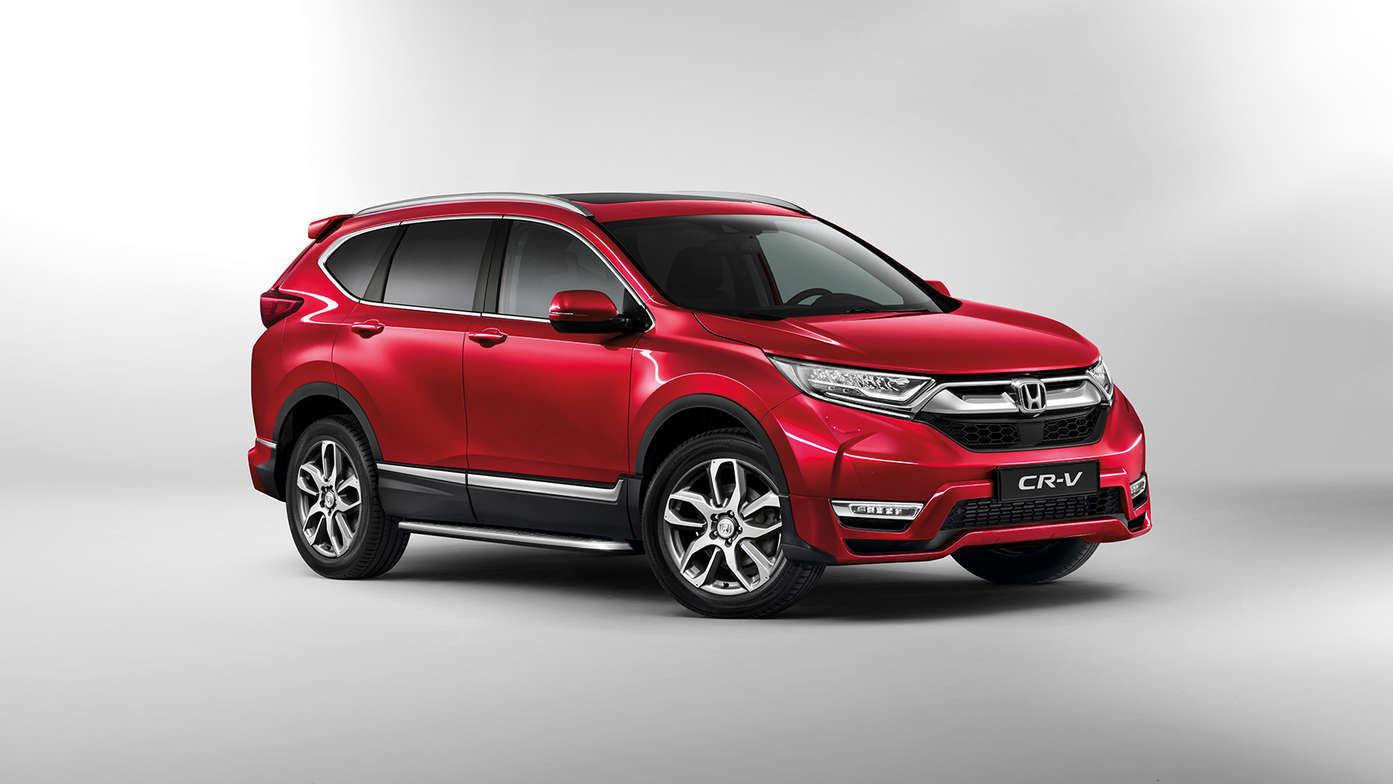 Vue de trois quarts du pack Aero du Honda CR-V.