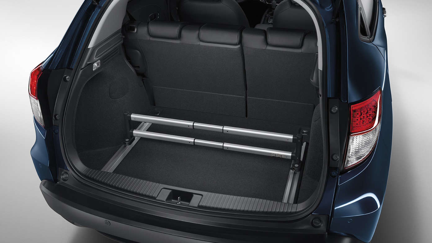 Gros plan sur l'organiseur de coffre premium du Honda HR-V.