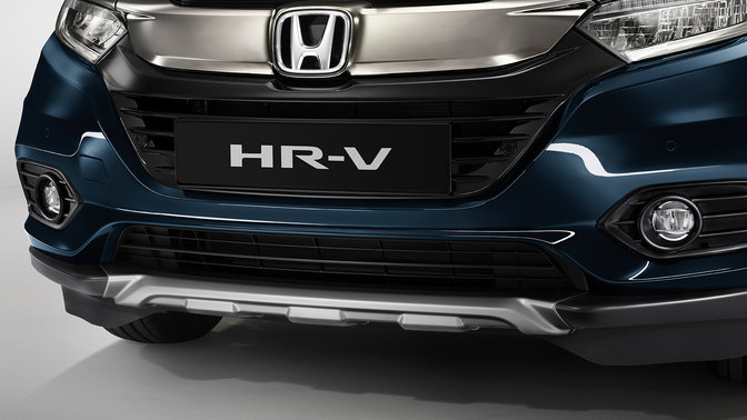 Vue de trois quarts avant du Honda HR-V.