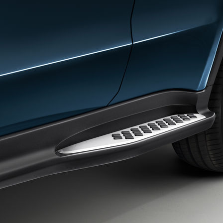 Gros plan sur le seuil de porte du Honda HR-V.