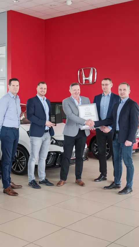 Le concessionnaire Honda reçoit le prix Yushu.