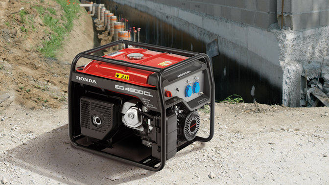 Vue rapprochée d'un groupe électrogène Endurance High-Performance.