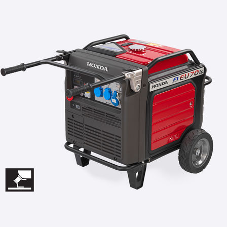 Vue rapproch&eacute;e d'un groupe &eacute;lectrog&egrave;ne Manoeuvrable High-Tech.