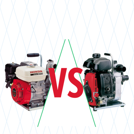 Illustration de comparaison des motopompes.