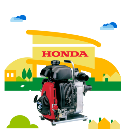 Illustration concessionnaire de motopompes.