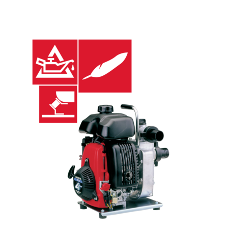 Illustration des caractéristiques d'une motopompe.