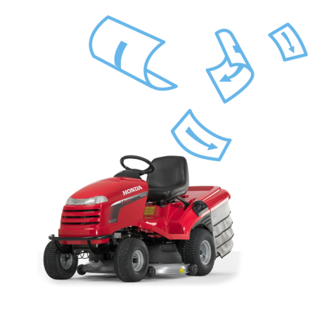 Autoportée, de trois quarts avant, tournée vers la gauche, illustration brochure.