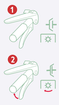 Schéma illustrant la procédure d'embrayage.