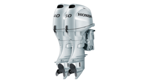 Moteurs BF40 et BF50 de trois quarts face.