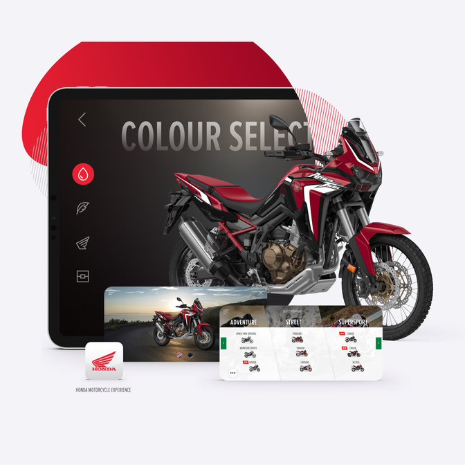Application de personnalisation 3D pour le trail HONDA Africa Twin