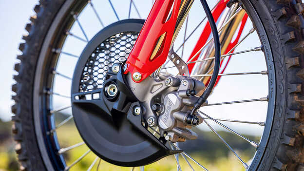 CRF250R : étrier de frein avant aux caractéristiques HRC