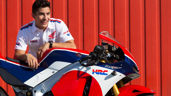 Mark Marquez avec la nouvelle RC213V-S