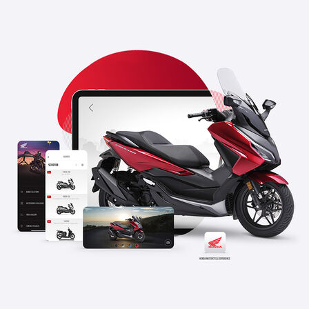Application Honda Motorcycles Experience avec Forza 350