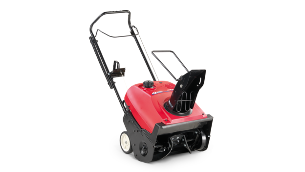 Fraise à neige à étape unique vue de face trois-quart droite