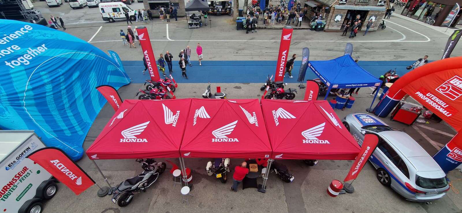 Honda op het Bikers Festival
